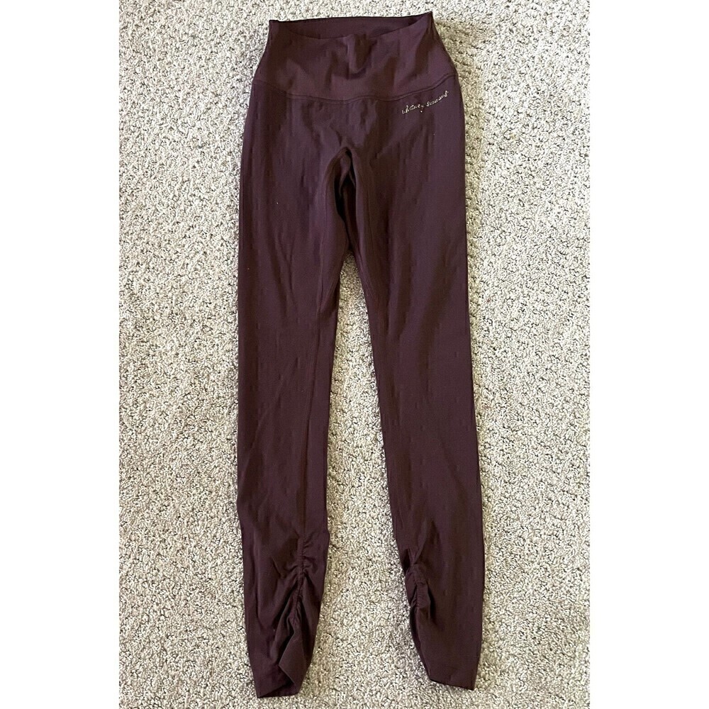 Gymshark x Whitney Simmons Purple Leggings Womens Size XS Ribbed Elastic